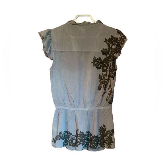 3 for $30! Jonathan Martin grey patterned blouse - Picture 15 of 15